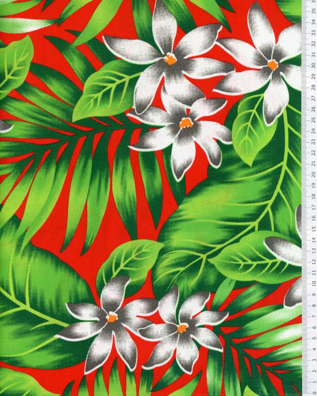 Polynesian Fabric ANAPA Red - Tissushop